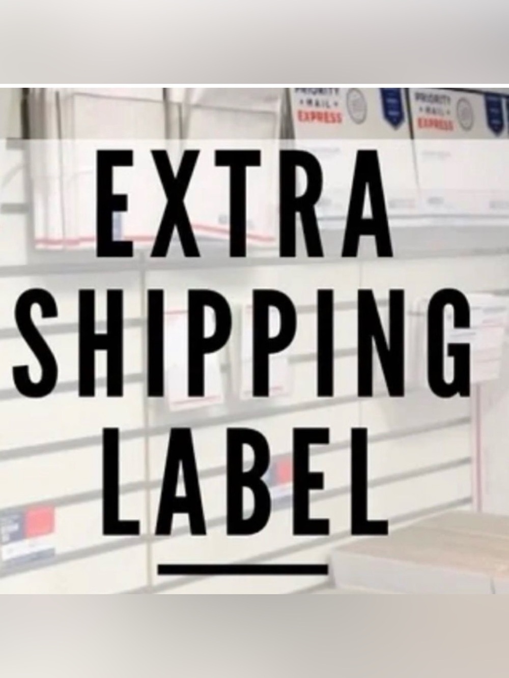 Extra Shipping Label for over 5 lbs